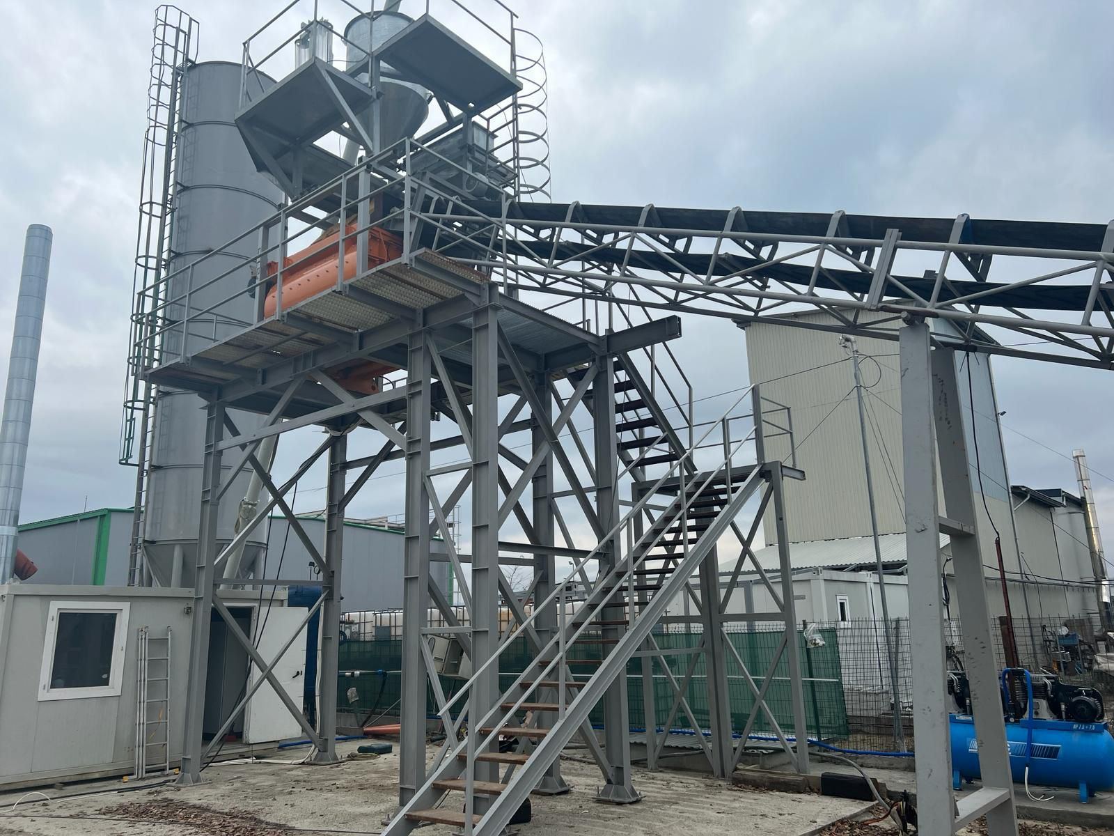 Batching plant installation in Romania