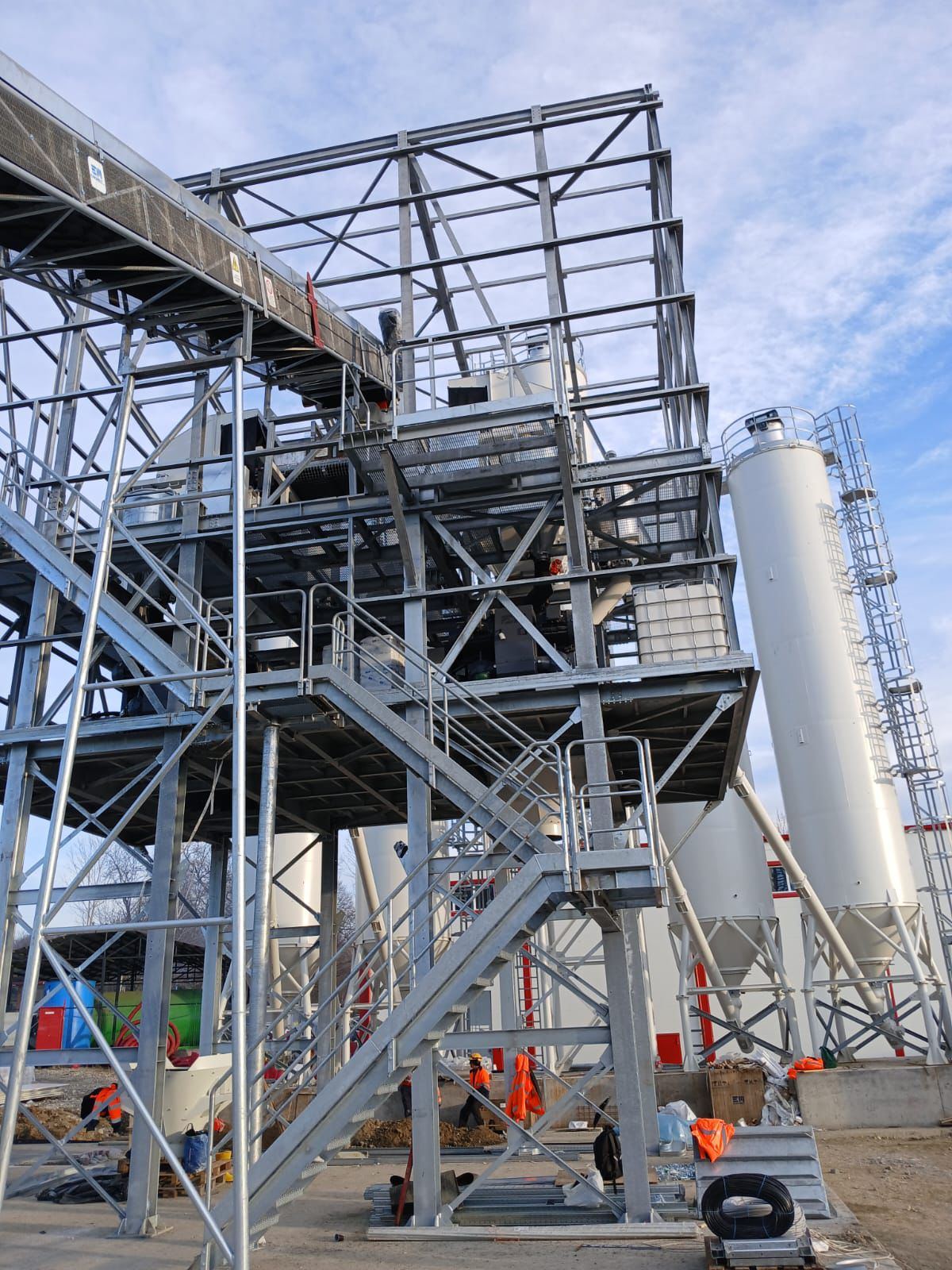 Large batching plant installation in Romania